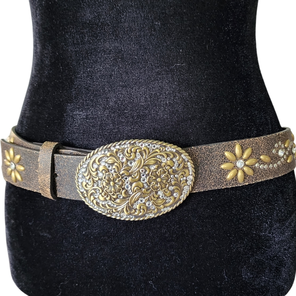 Nocona Leather Ladies Belt & Buckle XL